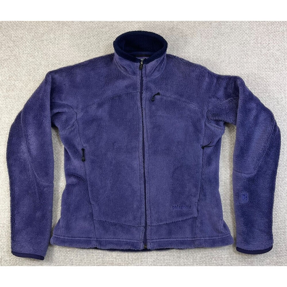 Patagonia Regulator Fleece Jacket Women's Small Purple Polartec Full Zip Fuzzy